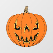 怖いジャックオーランタン・ハロウィンデザイン ウィンドウサイン (シート)