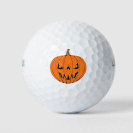怖いジャックオーランタン・ハロウィンデザイン ゴルフボール
