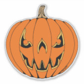 怖いジャックオーランタン・ハロウィンデザイン シール (正面)
