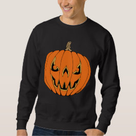 怖いジャックオーランタン・ハロウィンデザイン スウェットシャツ