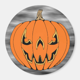 怖いジャックオーランタン・ハロウィンデザイン マグネット