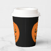 怖いジャックオーランタン・ハロウィンデザイン 紙コップ (右)