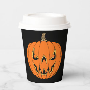 怖いジャックオーランタン・ハロウィンデザイン 紙コップ