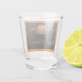 怖いジャック・オ・ランタンのハロウィーン |オレンジ ショットグラス (裏面)