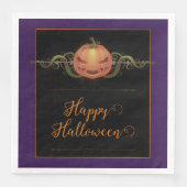 怖いジャック・オ・ランタンのハロウィーン |紫 (正面)