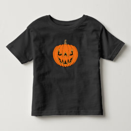 怖いジャック・オ・ランタン・ハロウィンデザイン トドラーTシャツ