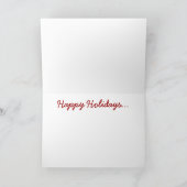 怖いジンジャーブレッドマン最高ののクリスマスゲスト シーズンカード (内部)