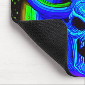 怖いスカルアート マウスパッド (コーナー)