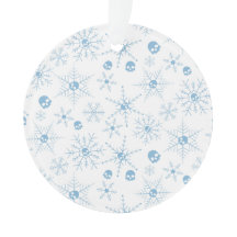 怖いスカルクレプマスクリスマススノーフレーク白