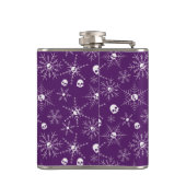 怖いスカルクレプマスクリスマススノーフレーク紫 フラスク (裏面)