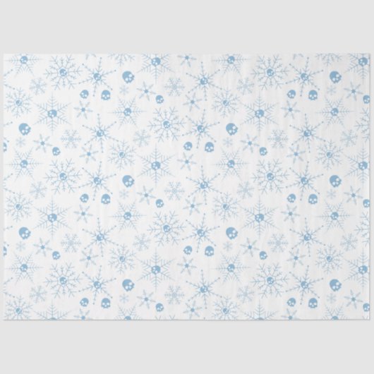 怖いスカルクレプマスクリスマススノーフレーク 薄葉紙 (正面)