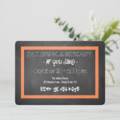 怖いスカルシャルボード招待状 招待状 (スタンド正面)