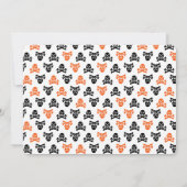 怖いスカルシャルボード招待状 招待状 (裏面)