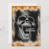 怖いスカル招待状 招待状 (正面)