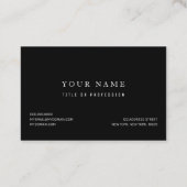 怖いスカル黒と白のパターン|ハッピーハローウィン 名刺 (裏面)