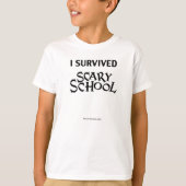 怖いスクールキッズTシャツ Tシャツ (正面)