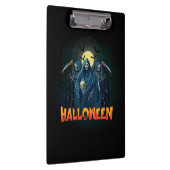 怖いスケルトンの夜ハロウィーン、私のハロウィンムード。 クリップボード (右)