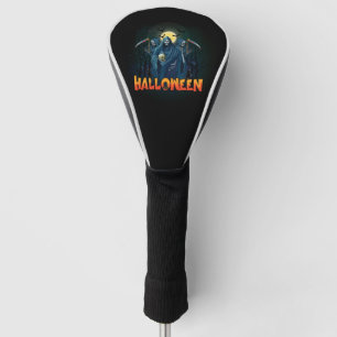 怖いスケルトンの夜ハロウィーン、私のハロウィンムード。 ゴルフヘッドカバー