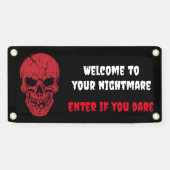 怖いスケルトンスカルハロウィーンバナー 横断幕 (横)