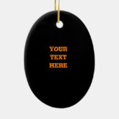 怖いスケルトンハッピーハローウィンツリーオーナメント セラミックオーナメント (裏面)