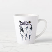 怖いスケルトンパーティー カフェラテマグ (右)