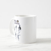 怖いスケルトンパーティー コーヒーマグカップ (正面左)