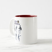 怖いスケルトンパーティー ツートーンマグカップ (正面左)