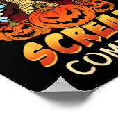 怖いスケルトンモンスターズおもしろい幽霊レイジークリーピーハ ポスター (角)