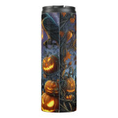 怖いスケルトン手押さえカボチャ タンブラー (裏面)