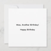 怖いスケルトン誕生日折り返しグリーティングカード カード (裏面)