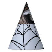 怖いスケルトン魔女の不気味なハローウィンパーティ パーティーハット (左)