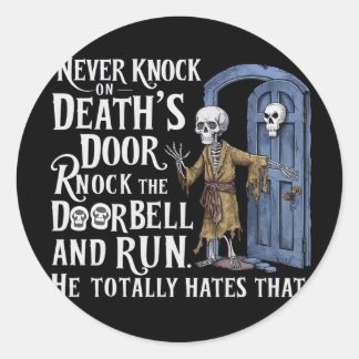 怖いステッカー ラウンドシール