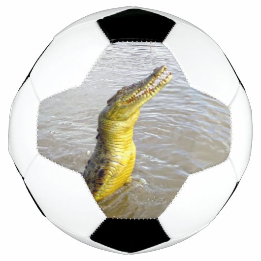 怖いスナッパー：ワニの飛躍 サッカーボール (正面)