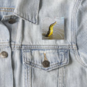 怖いスナップパーズ：ワニの飛躍。 缶バッジ (インサイチュ)