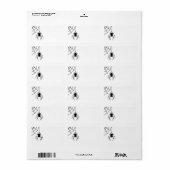 怖いスパイダーラベル ラベル (フルシート)