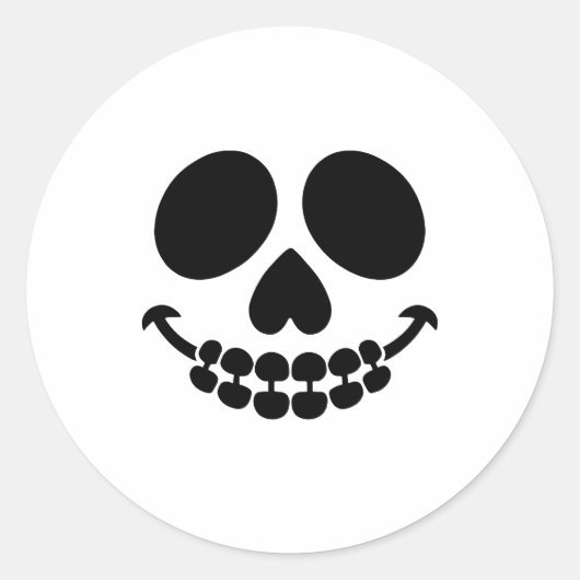 怖いスマイル。 ラウンドシール (正面)