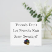 怖いセーター！ ポストカード (スタンド正面)