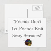 怖いセーター！ ポストカード (正面/裏面)