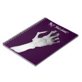 怖いゾクゾクした化け物のナラ手 ノートブック (左側)