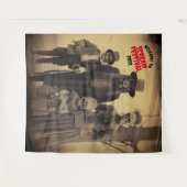 怖いゾンビファミリー ハロウィン 吊り下げ背景 タペストリー (正面(横))