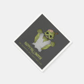 怖いゾンビペルソナブルハロウィーンイベント文字 スタンダードカクテルナプキン (角)