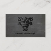 怖いダークデモニック顔 名刺 (正面)