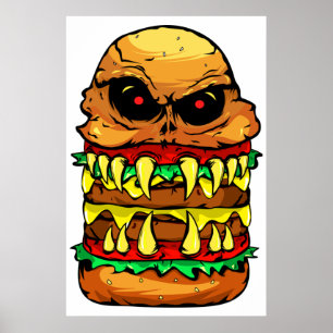 怖いチーズバーガー ポスター