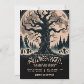 怖いツリーハローウィンパーティ 招待状 (正面)