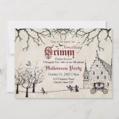 怖いテイルズダークフェアリーテイルハロウィーン招待状 招待状 (正面)