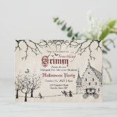 怖いテイルズダークフェアリーテイルハロウィーン招待状 招待状 (スタンド正面)