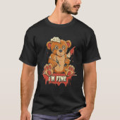 怖いテディベア Tシャツ (正面)
