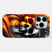 怖いドクロのデザインのスマホケース Case-Mate iPhoneケース (裏面 (横))