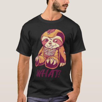 怖いナマケモノのホラー 殺人スロース 何が面白い Tシャツ