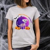 怖いニューファンドランドハロウィンフルムーンTシャツ Tシャツ